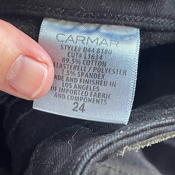 Carmar black distressed knee skinny jeans - Picture 5 of 12